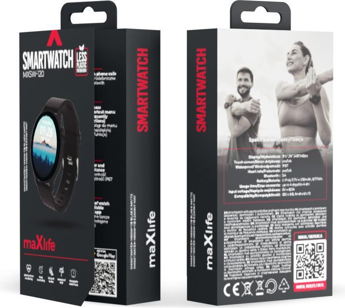 Produktbild Maxlife Smartwatch MXSW-120 schwarz-matt (41 mm)