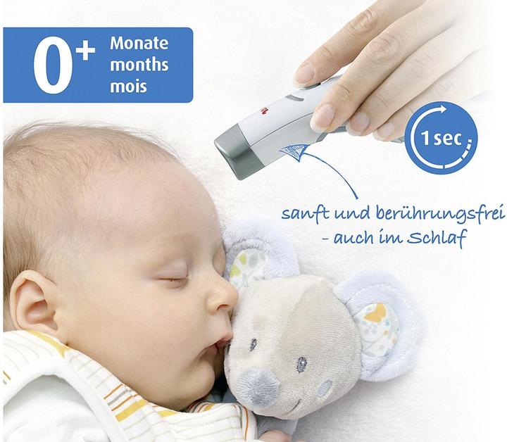 Image du produit Reer Thermomètre infrarouge sans contact 3en1 Colour SoftTemp (Front, Sans contact)