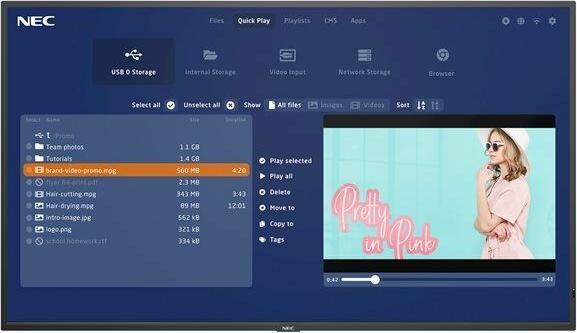 Actual product image NEC MultiSync P495 (3840 x 2160 Pixels, 49")
