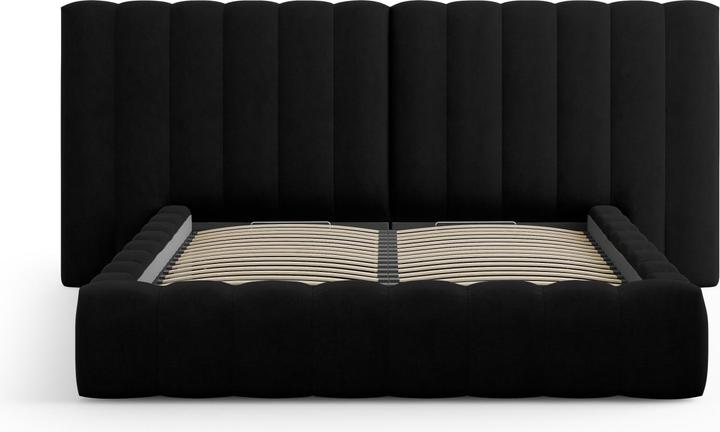 Actual product image Micadoni Storage Bed With Double Headboard, "Kelp", 230x250x100Made in Europe (160 x 200 cm)