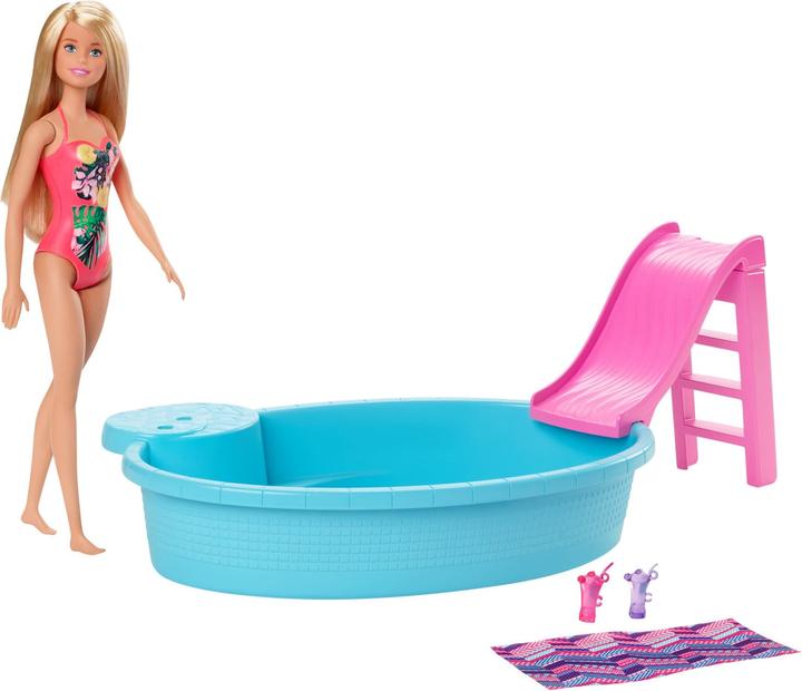 Image du produit Barbie Piscine - Coffret Poupée Mannequin - 3 ans et +