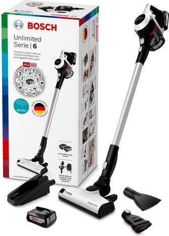 Actual product image Bosch Hausgeräte Series 6 BCS612W handheld vacuum Black, White Bagless