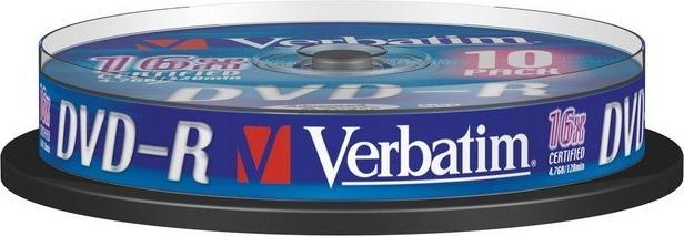 Actual product image Verbatim Dvd-R (10 x)