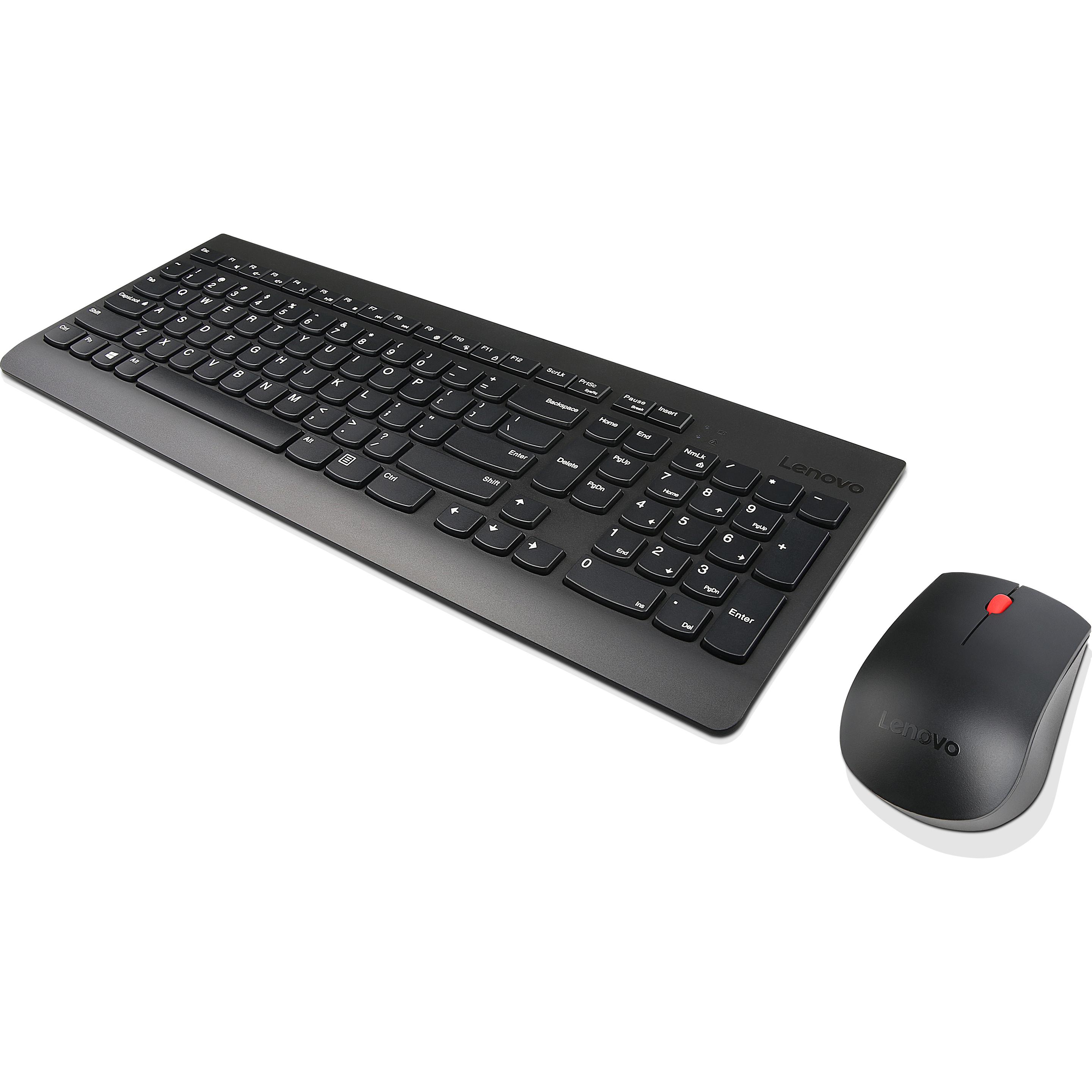 Lenovo Essential Wireless Keyboard and Mouse Combo (Deutschland, Kabellos), Tastatur, Schwarz