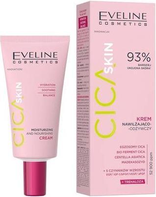 Actual product image Eveline Cica Skin Moisturizing And Nourishing Cream 50ml (50 ml, Face toner)