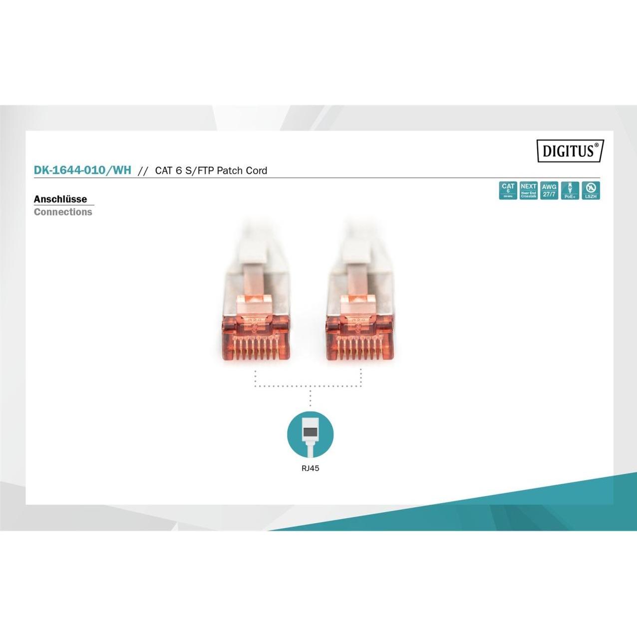 Thumbnail - Digitus Netzwerkkabel (S/FTP, CAT6, 1 m), Netzwerkkabel