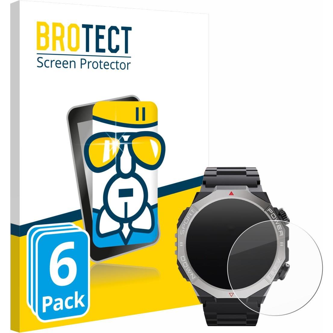 BROTECT Schutzglas Schutzfolie Displayschutz Display Schutz Glas Folie klar, Smartwatch Schutzfolie, Transparent