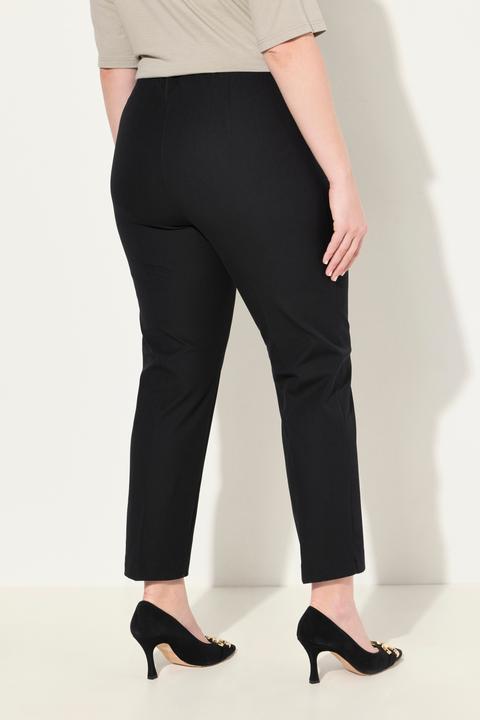 Actual product image Ulla Popken Cropped Stretch Blend Elastic Waistband Pants (48)