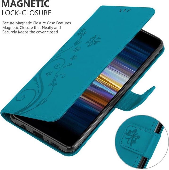 Produktbild Cadorabo Flower Book Cover (Sony Xperia L3)
