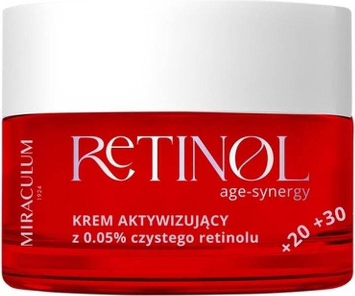 Image du produit MIRACULUM Age-Synergy Retinol krem aktywizujący do twarzy na noc z 0.05% czystego retinolu 50ml (50 ml, Crème de nuit)