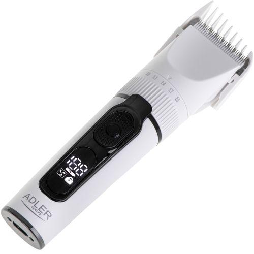 Produktbild Adler | Hair Clipper with LCD Display | AD 2839 | Cordless | Number of length steps 6 | White/Black