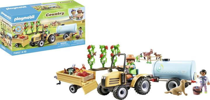 Produktbild Playmobil 71442 Traktor mit Anhänger und Wassertank (71442, Playmobil Country)