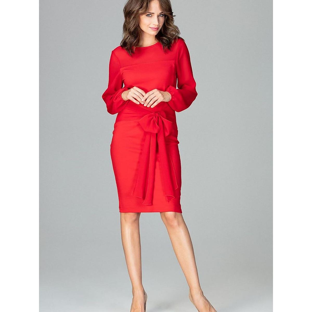 Lenitif, Damen, Kleider, Cocktailkleid, Rot, (XL)