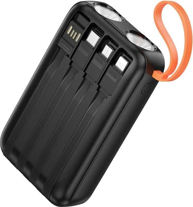 Actual product image Hoco J151, 10000mAh, 10W, Black (10000 mAh, 10 W, 37 Wh)