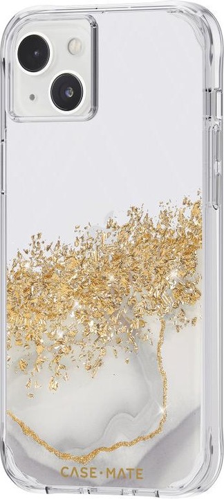 Actual product image Case-Mate Karat - Case iPhone 14 Plus zdobione złotem (Marble) (Apple iPhone 14 Plus)