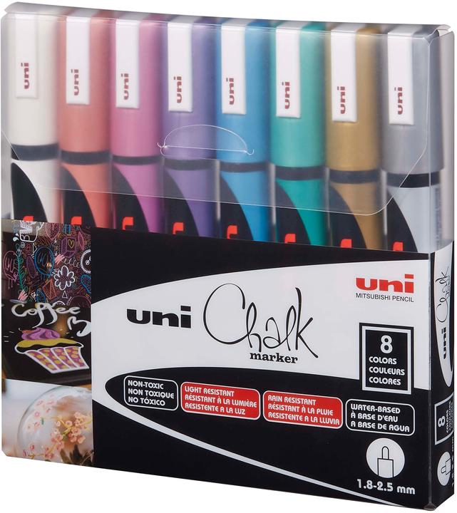 Produktbild Uni-ball Kreidemarker Uni Chalk (8x)
