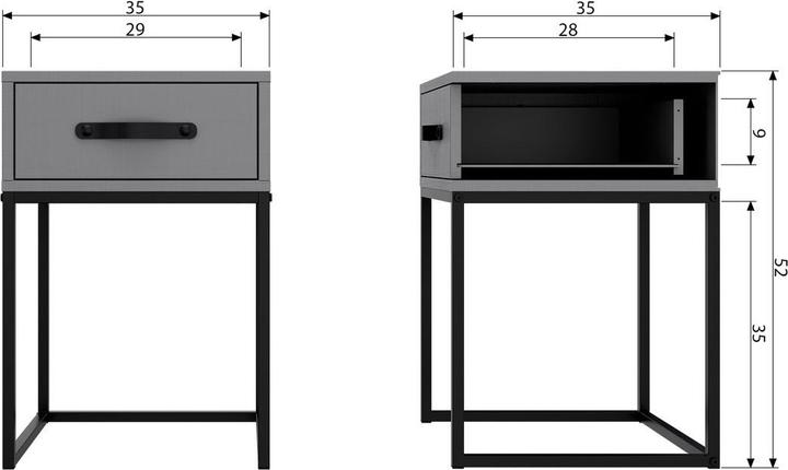 Immagine prodotto Woood Morris (35 x 35 x 52 cm)