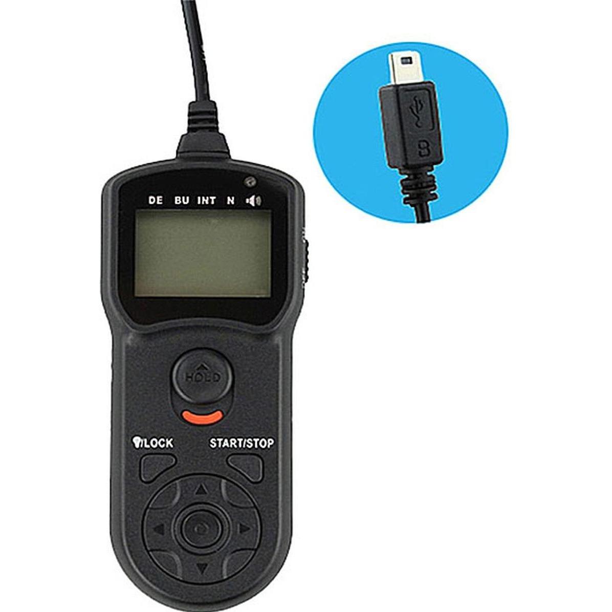 JJC Telecomando temporizzatore a filo TM K (Fuji RR 80) (Cavo), Telecomando fotocamera, Nero