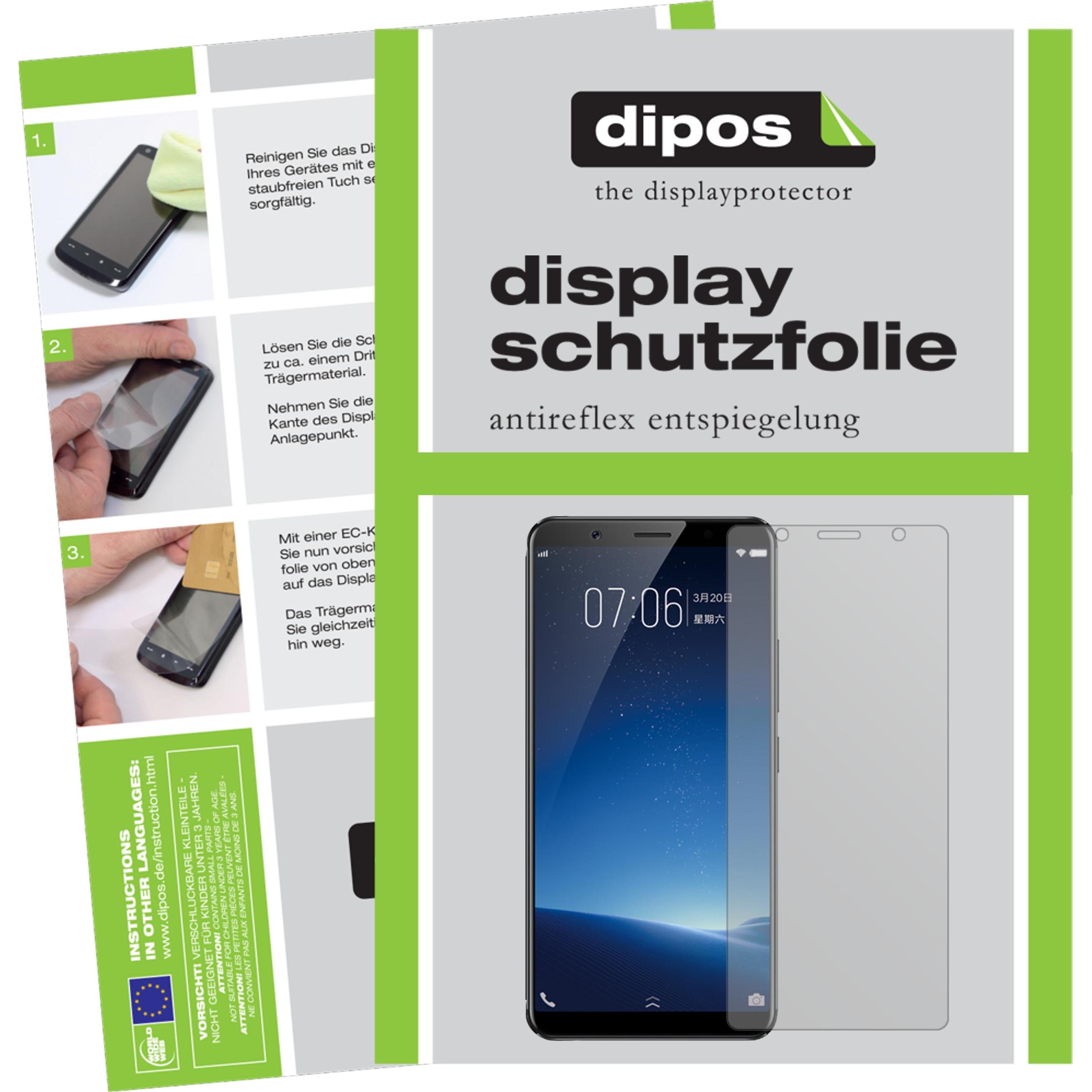 Dipos Displayschutzfolie Antireflex (6 Stück, Vivo X20 Plus), Smartphone Schutzfolie, Transparent
