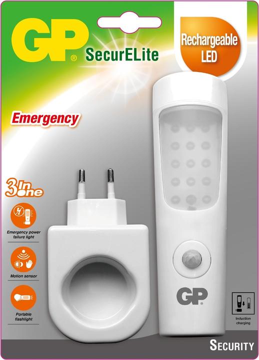 Actual product image GP Batteries GP SECURELITE 3IN1 lamp with a flashlight - White (15.50 cm)