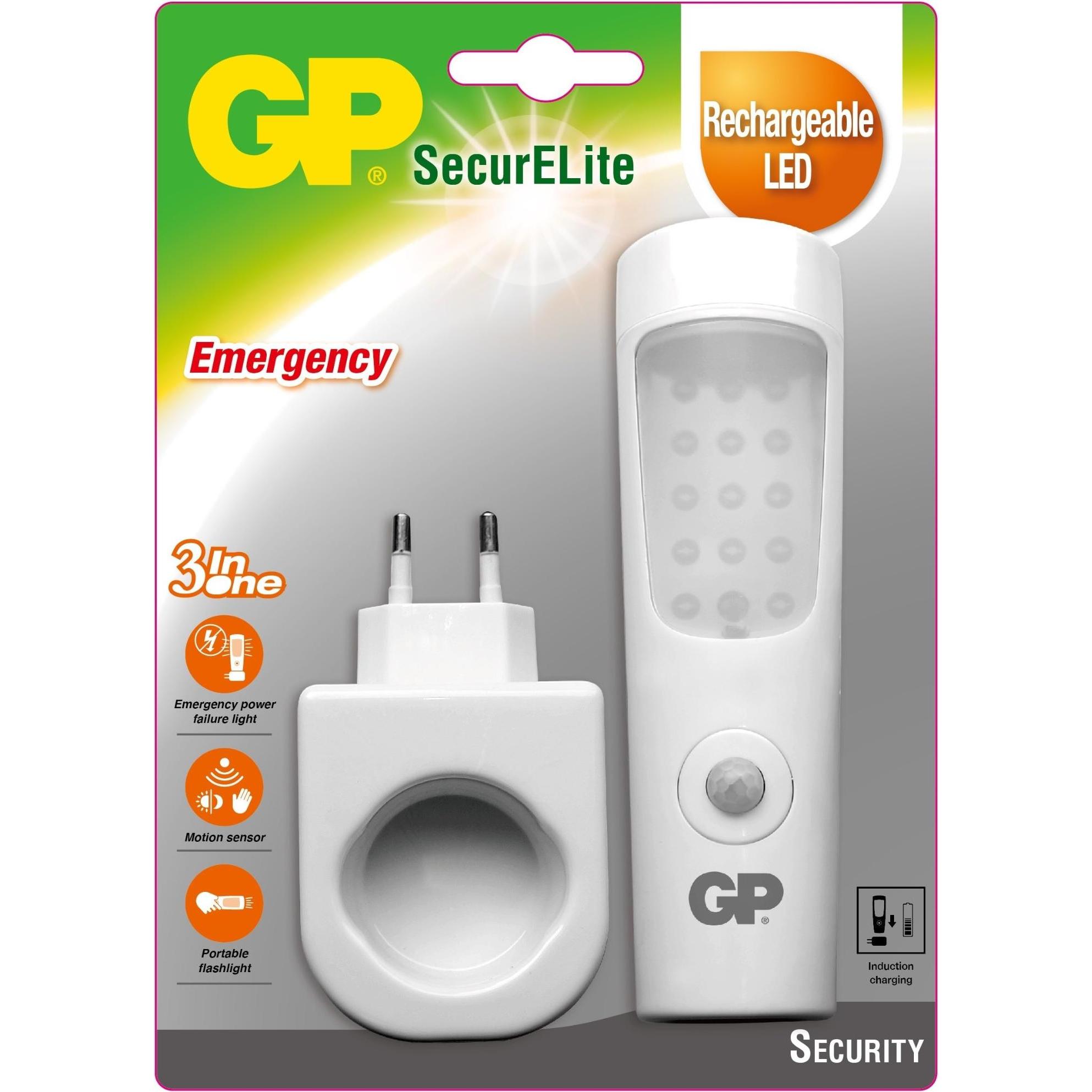 GP Batteries, Taschenlampe, GP SECURELITE 3IN1 lamp with a flashlight - White (15.50 cm)