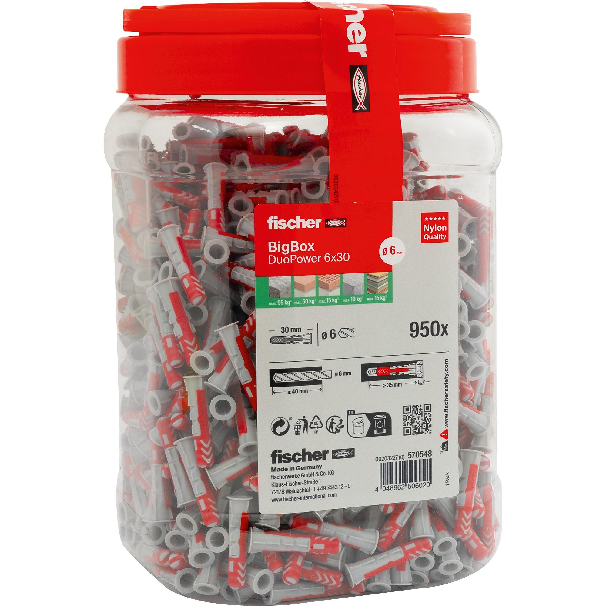 Fischer, Tassello, DuoPower 6x30 BigBox (950) (1 pz.)