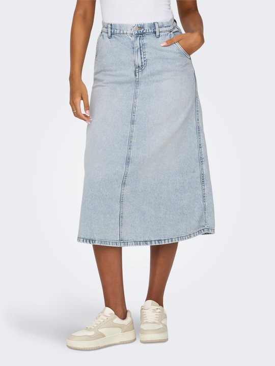 Produktbild Only Hohe Taille Langer Rock Jeansrock (XL)