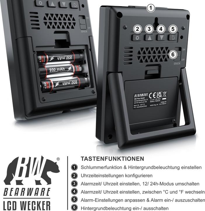 Produktbild Bearware Wecker