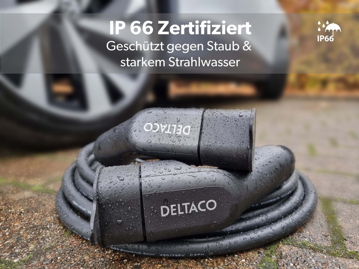Actual product image Deltaco EV-3213 (Type 2, 11 kW, 16 A, 3 m)