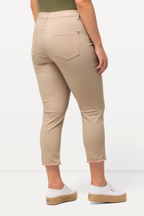 Produktbild Ulla Popken 7/8-Hose Sienna, Fransensaum, schmales Bein (62)