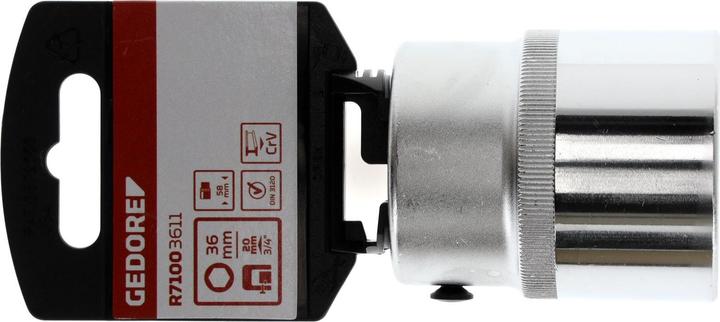 Produktbild Gedore Red red R71003611 Steckschlüsseleinsatz 3/4" 6-kant 36 mm Länge 58 mm (36 mm)