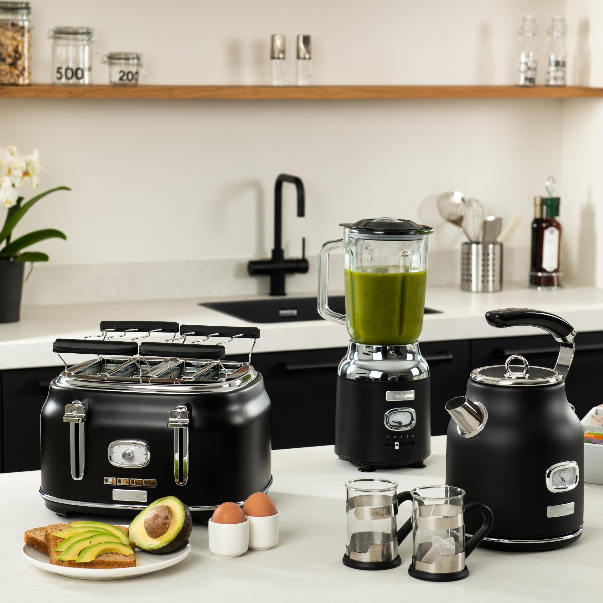 Thumbnail - Westinghouse Frühstück-Set, Wasserkocher, Schwarz
