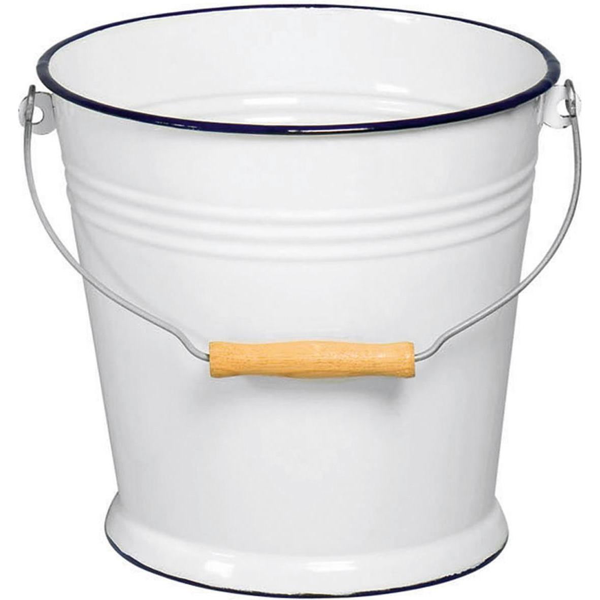 Krüger Wassereimer 5l emailliert weiss, Reinigungsutensil, Weiss