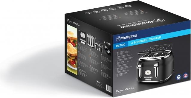 Produktbild Westinghouse Vier-Schlitz-Toaster Retro-Serie