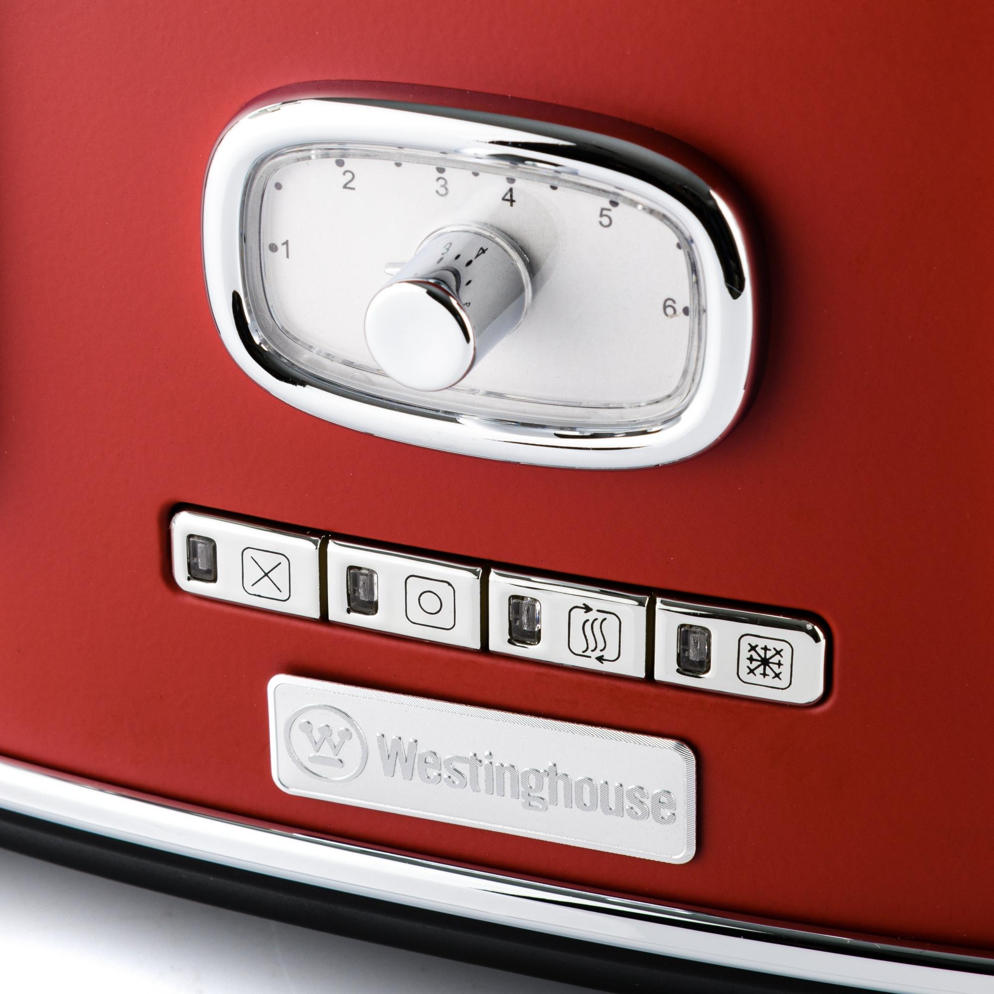 Thumbnail - Westinghouse Vier-Schlitz-Toaster Retro-Serie, Toaster, Rot