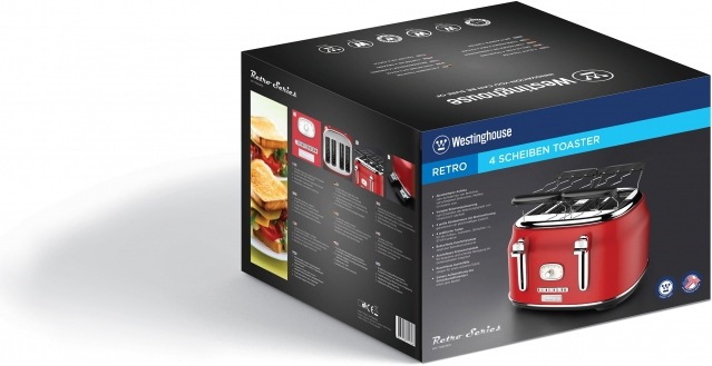 Produktbild Westinghouse Vier-Schlitz-Toaster Retro-Serie