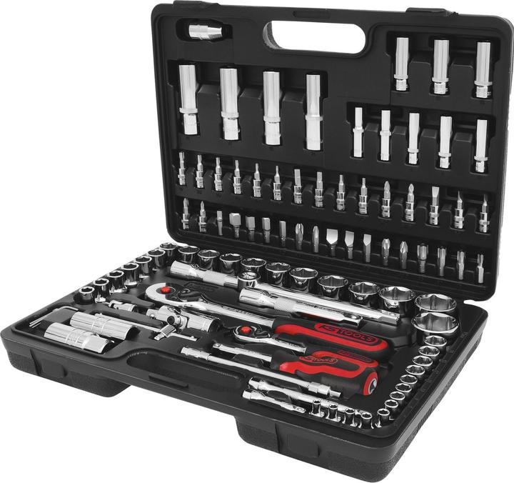 Produktbild KS Tools 1/4 +1/2 CHROMEplus Steckschlüssel-Satz, 96-tlg