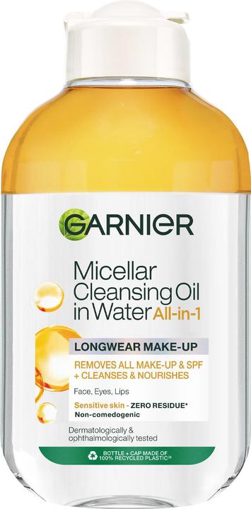 Actual product image Garnier The two-phase micellar water resistant to makeup Skin Active (Micellar Cleansing Water In (Micelle water, 100 ml)