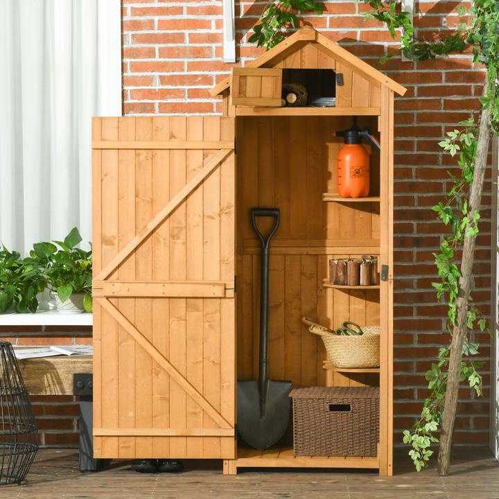 Produktbild Outsunny Gerätehaus mit Regalböden