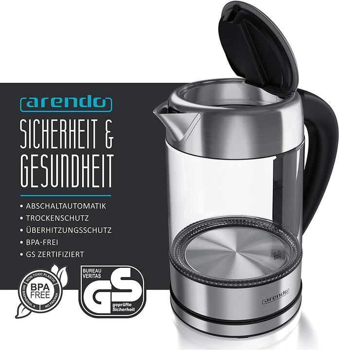 Immagine prodotto Arendo Bollitore, Foro automatico per l'acqua (1.70 l)