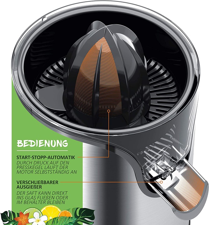 Produktbild Arendo Zitruspresse, A: Silber