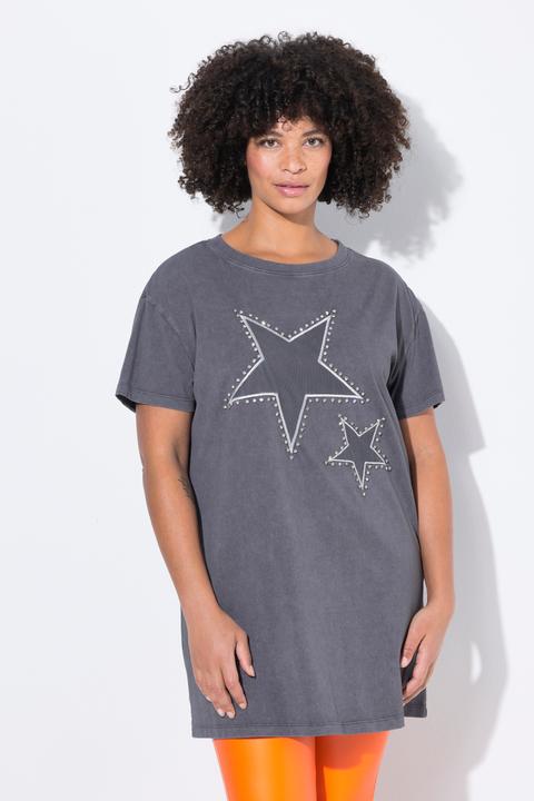 Produktbild Angel of Style T-Shirt, Boxy Fit, Sterne auf Mesh (48)