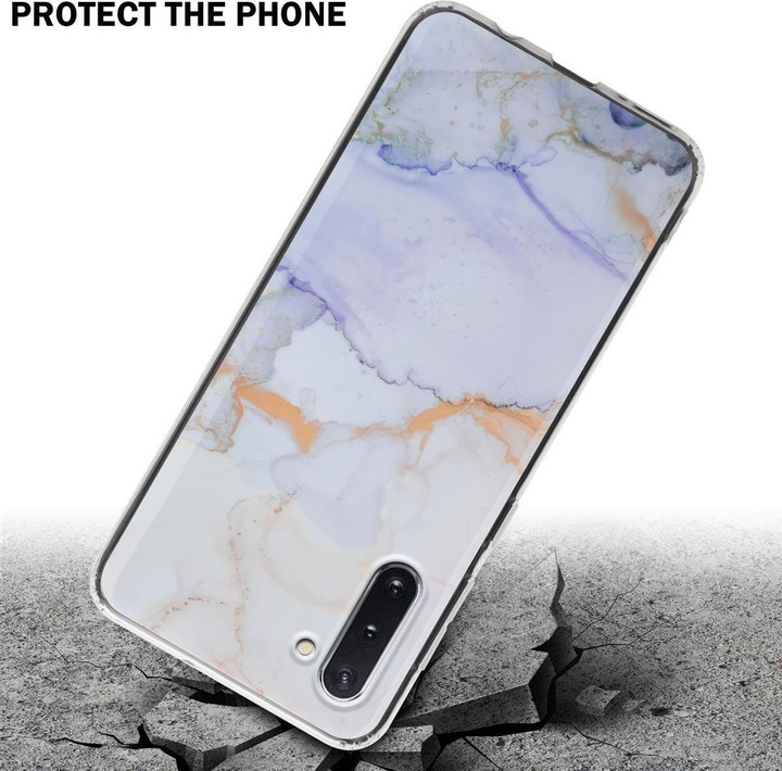 Actual product image Cadorabo IMD TPU Colorful Marble Cover (Samsung Galaxy Note 10)