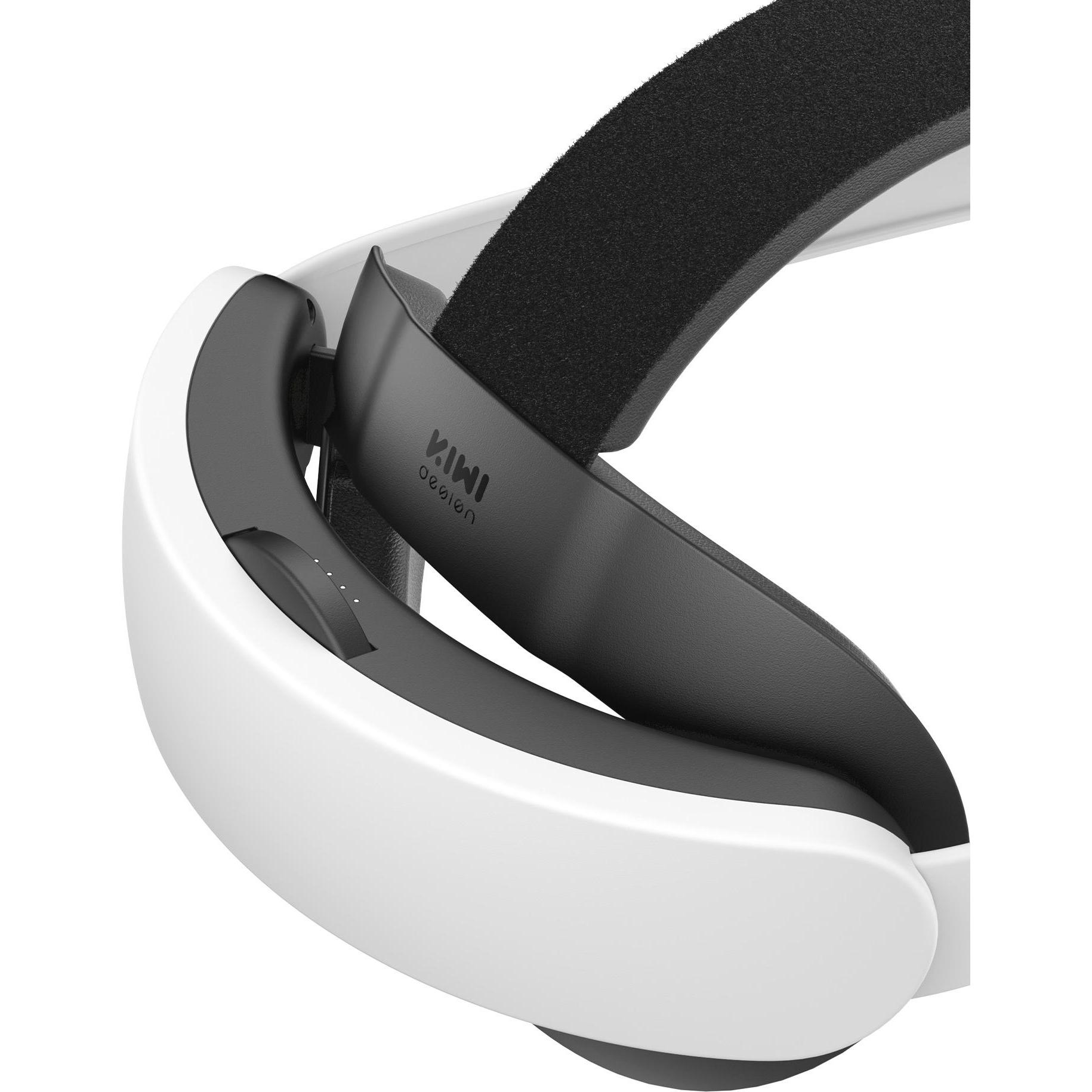 Thumbnail - KIWI design K4 Boost Kopfband mit Batterie für Meta Quest 3 / 3S, Zubehör VR + AR, Schwarz, Weiss
