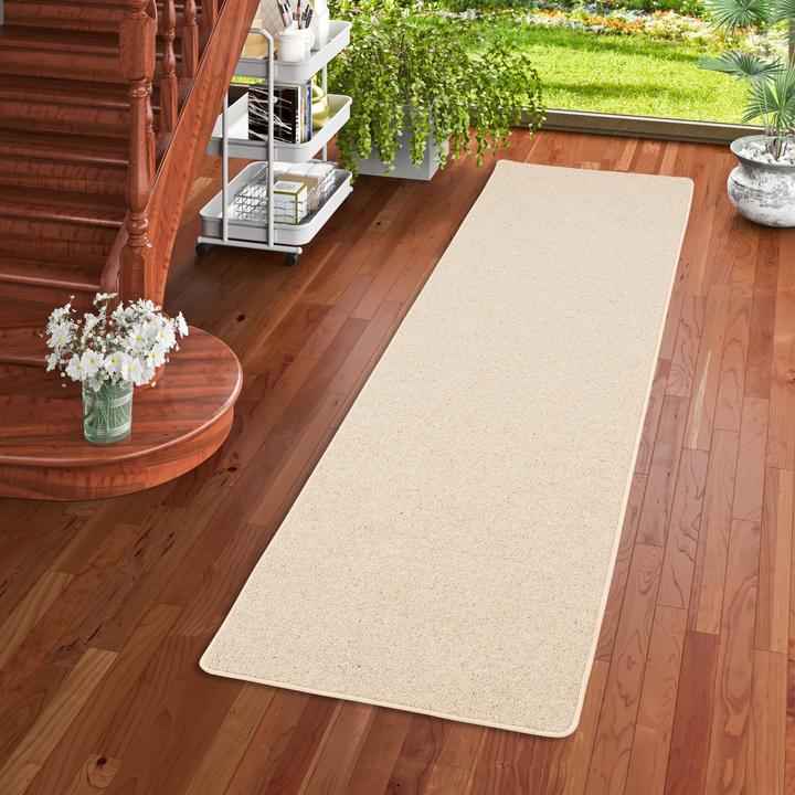 Produktbild Snapstyle Natur Teppich Läufer Wolle Berber (80 x 160 cm)