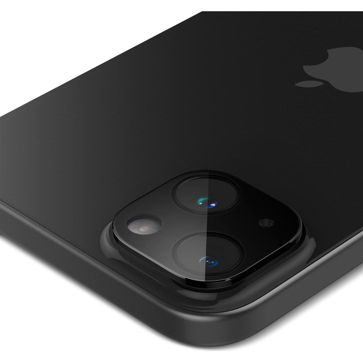 Thumbnail - Spigen Glass tR Optik 2er-Pack, schwarz – iPhone 15/15 Plus (1 Stück, Apple iPhone 15), Smartphone Schutzfolie, Schwarz