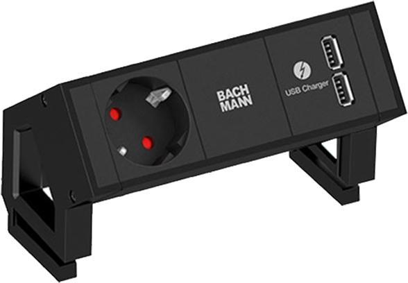 Produktbild Bachmann DESK2 1xCEE7/3 1xUSB Charger (1 x, CEE 7/3, 0.20 m)