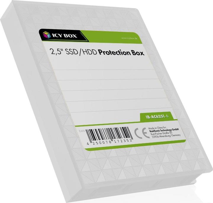 Produktbild Icy Box IB-AC6251-6 2.5"-Festplatte Schutzgehäuse 6er Pack