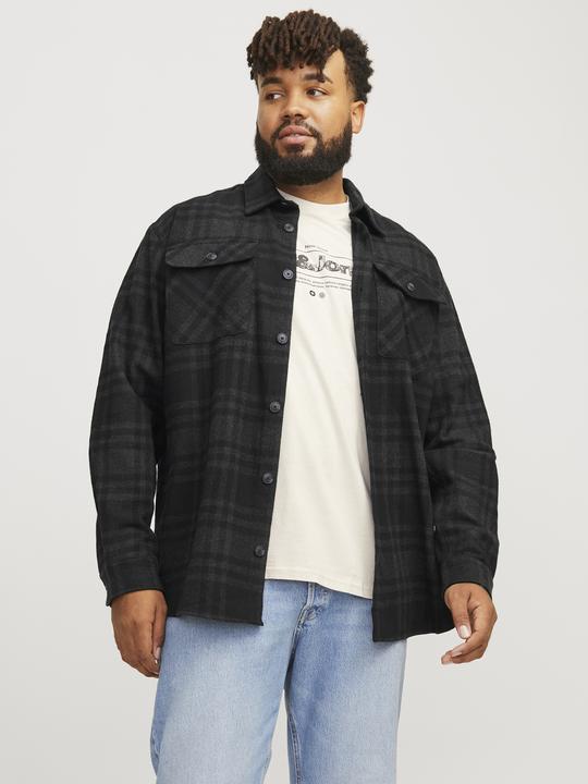 Actual product image Jack & Jones Plus comfort fit overshirt Overshirt (7XL)