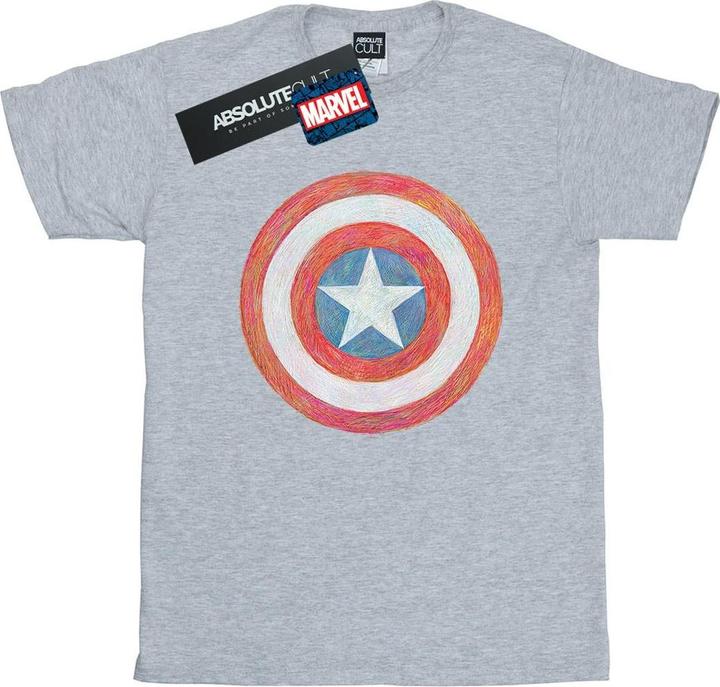 Produktbild Captain America Sketched Shield TShirt (4XL)